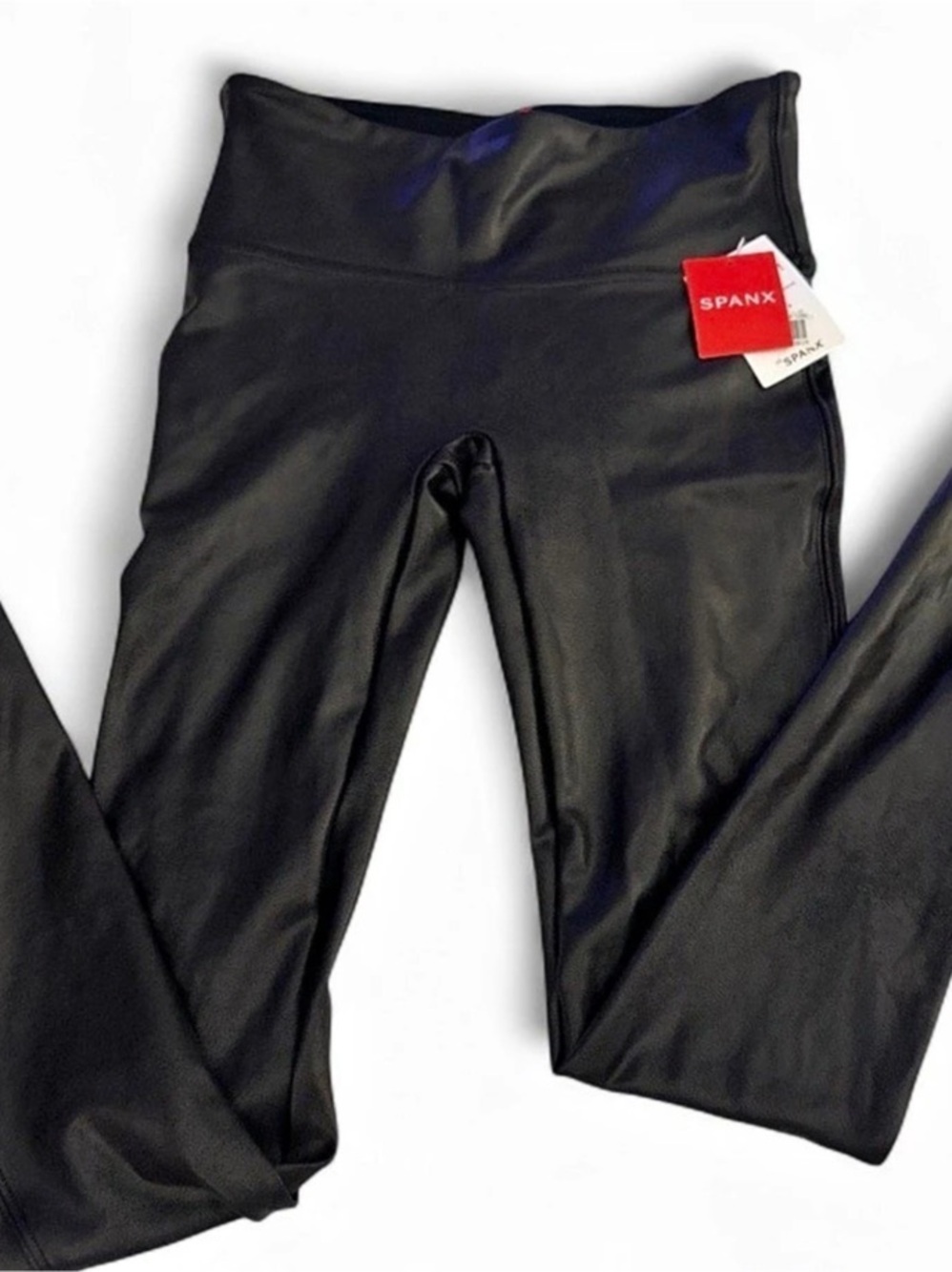 SPANX Faux Leather Leggings in Black Size Small NWT